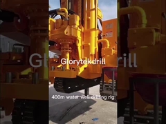 poço de água diesel de Gl400s 400m que fura o chassi da trilha de Rig Machine Dth Hydraulic Steel