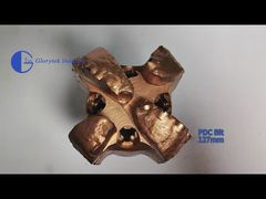 Brocas de perfuração geotérmica de quatro lâminas para perfuração de poços de água, tamanho 127mm