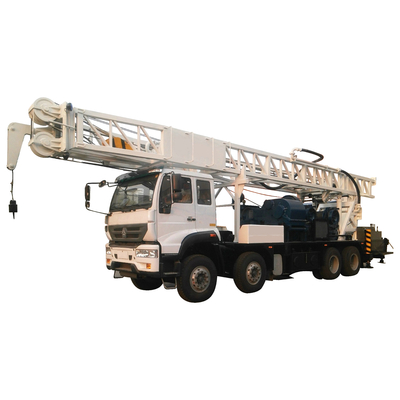 qualidade  Borehole Water Well Drill Rig 600m Truck Mounted With Mud Pump Fábrica
