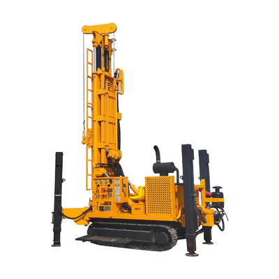 poço de água diesel de Gl400s 400m que fura o chassi da trilha de Rig Machine Dth Hydraulic Steel