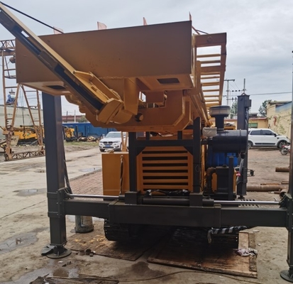 Broca montada sobre trilhos inteiramente hidráulica Rig Machines da perfuração de GL350S para a perfuração de 350m
