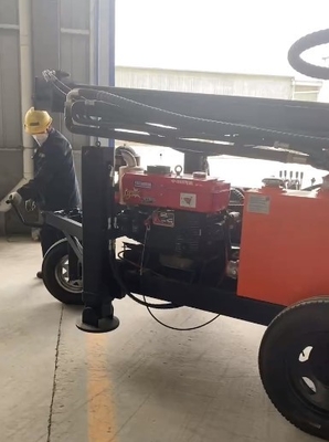 Equipamento de broca montado reboque 130m do poço de água completamente hidráulico para Wells raso