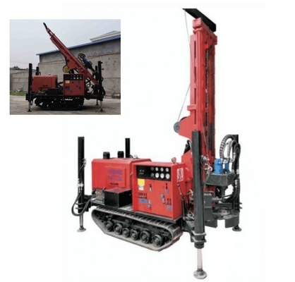Perfuração pneumática de Rig Crawler Mounted For 180m da broca do poço de água