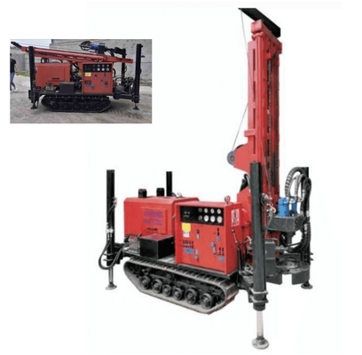 Perfuração pneumática de Rig Crawler Mounted For 180m da broca do poço de água