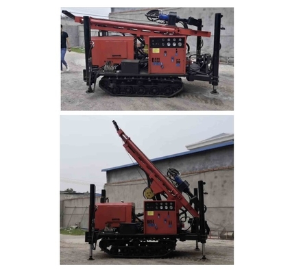 Perfuração pneumática de Rig Crawler Mounted For 180m da broca do poço de água