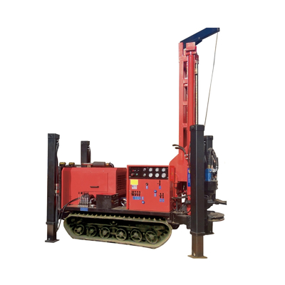 Perfuração pneumática de Rig Crawler Mounted For 180m da broca do poço de água