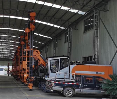 O equipamento de broca industrial da rocha, integrou o equipamento de furo com compressor de ar