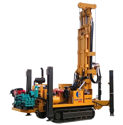400M Borehole Drilling Rig, máquina de perfuração 92KW do furo de água diesel - pôs