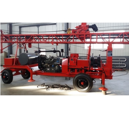 Perfuração portátil que fura o medidor de Rig Machine Trailer Mounted For 300m