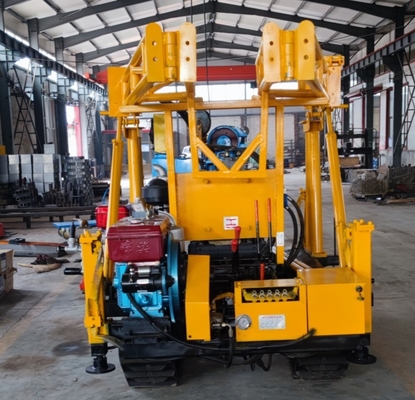 Perfuração giratória hidráulica que fura o poço de água da profundidade de Rig Portable For 200m