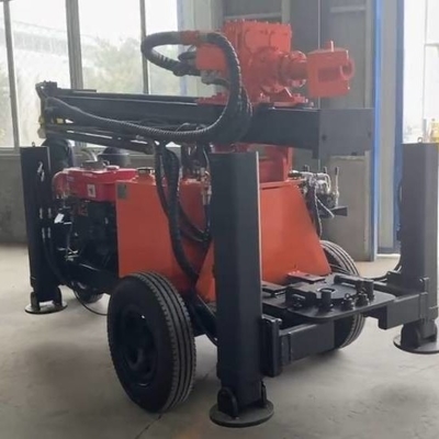 Perfuração montada reboque do compressor de ar da capacidade do equipamento de broca 130m do poço de água de Gl130t