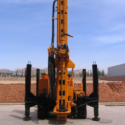 Máquina de perfuração industrial de RC, poço de água da esteira rolante que fura Rig With Vertical Mast