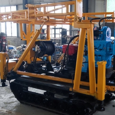 Perfuração giratória hidráulica que fura o poço de água da profundidade de Rig Portable For 200m