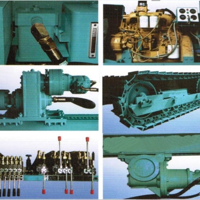 Máquina da rocha da perfuração de DTH, broca hidráulica Rig High Air Pressure da esteira rolante