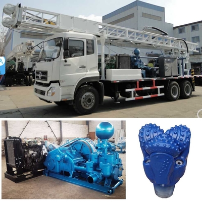 chassi do caminhão de Rig Machines Mounted On Dongfeng 6×4 da broca de 400m