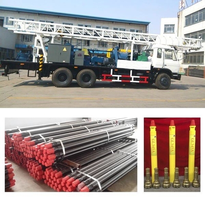 caminhão de furo da estrutura de estojo compacto do equipamento do poço de água 6×4 de 300m