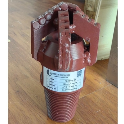 5 1/8 131 mm Diâmetro Pdc Rocha de perfuração Bit 5 lâminas