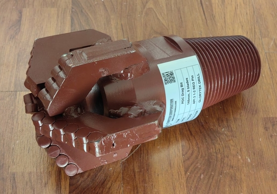 145 mm Pdc Drag Bit Dent Drill em formações rochosas ou poços de água