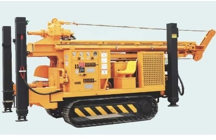 Venda Quente Motor Diesel Top Hammer Hidráulico Rotativo Poço de Água Rig de perfuração com 500m profundidade de perfuração