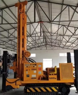Venda Quente Motor Diesel Top Hammer Hidráulico Rotativo Poço de Água Rig de perfuração com 500m profundidade de perfuração