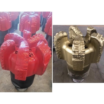 Perforação de poços de rocha PDC Bit / API Thread 6 Nozzle PDC Drill Bit para formação de macio a duro