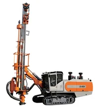 152-203mm Range Rock Drill Rig com 7M Drill Pipe 114mm Drill Pipe OD e 0-80 RPM velocidade de rotação