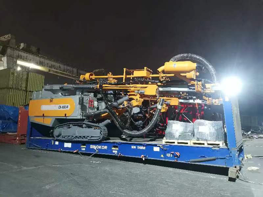 152-203mm Range Rock Drill Rig com 7M Drill Pipe 114mm Drill Pipe OD e 0-80 RPM velocidade de rotação