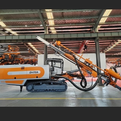 Compressor de ar a bordo de uma plataforma de perfuração de rocha com comprimento de tubo de perfuração de 5/7 m e poucas necessidades de manutenção