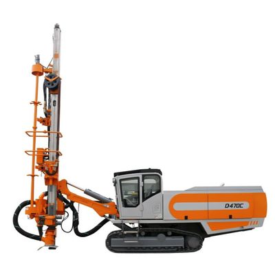 Compressor de ar hidráulico integral integrado a bordo de uma plataforma de perfuração de rocha para mineração de ouro