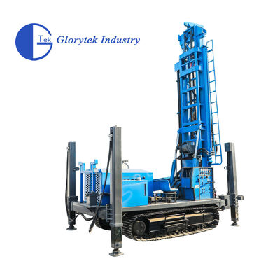 GL600S Crawler Water Well Drill Rig com 105-500mm Diâmetro 176kw Motor diesel e perfuração rotativa hidráulica
