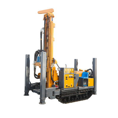 Full Hydraulic GL180R Rubber Crawler Type Water Well Drill/Drilling Rig For 180m Depth And 138-203mm Diameter