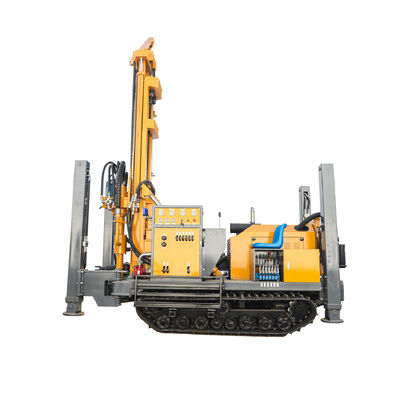Full Hydraulic GL180R Rubber Crawler Tipo Water Well Drill/Drilling Rig para 180m de profundidade e 138-203mm de diâmetro