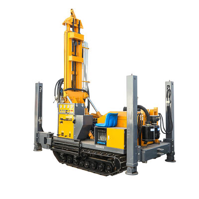 Full Hydraulic GL180R Rubber Crawler Tipo Water Well Drill/Drilling Rig para 180m de profundidade e 138-203mm de diâmetro