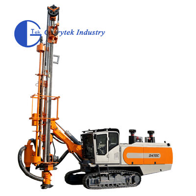Mineração de rocha Blasting Drill Compressor de ar Integrated DTH Surface Drill Rig