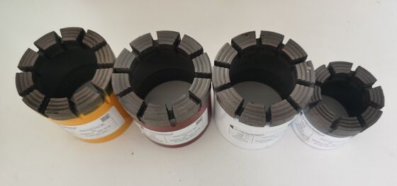 Especificações completas BQ/NQ/HQ/PQ Coring Diamond Core Bits com longa vida útil para exploração de mineração