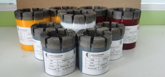 Especificações completas BQ/NQ/HQ/PQ Coring Diamond Core Bits com longa vida útil para exploração de mineração
