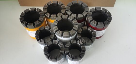 Especificações completas BQ/NQ/HQ/PQ Coring Diamond Core Bits com longa vida útil para exploração de mineração
