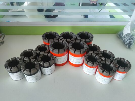 Especificações completas BQ/NQ/HQ/PQ Coring Diamond Core Bits com longa vida útil para exploração de mineração