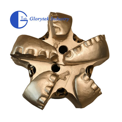 Broca PDC de corpo de aço ou corpo de matriz de baixo custo 6 1/2" 5 lâminas para rocha macia a média