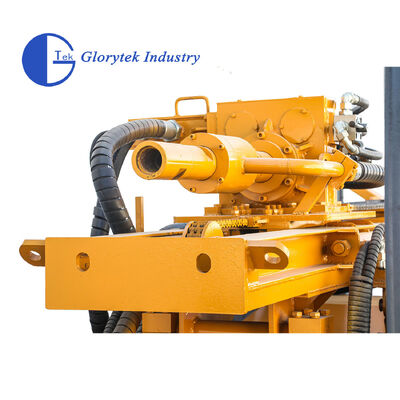 GL180R Rubber Crawler Borehole Water Well Drill Rig Perfuração 180M Profundidade
