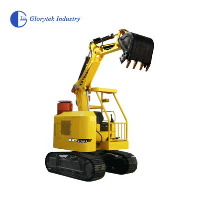 Escavadeira Subterrânea de Mineração 6.3T (660V/1140V) – Caçamba de 0.3m³, Força de Escavação de 40kN, Carregadeira Compacta de Esteiras com Opção de Rompedor Hidráulico